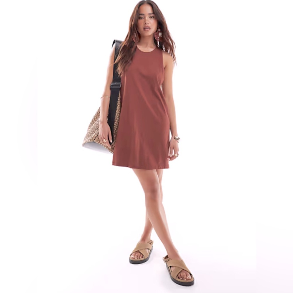 Full Tilt Rust Sleeveless Dress